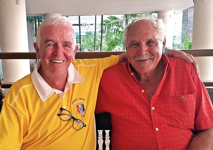 Dave Cooper (left) with Otto Schmidt.