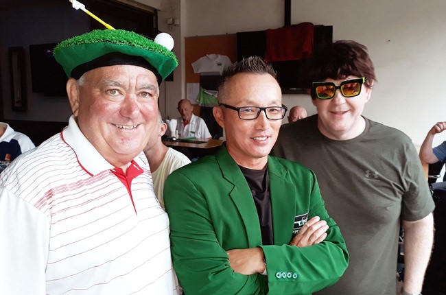 Pete Seil (centre) with Dave Arataki (left) and Ian Mollard.