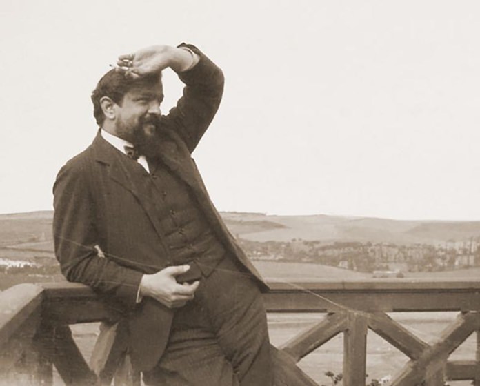 Claude Debussy in Normandy, 1904.