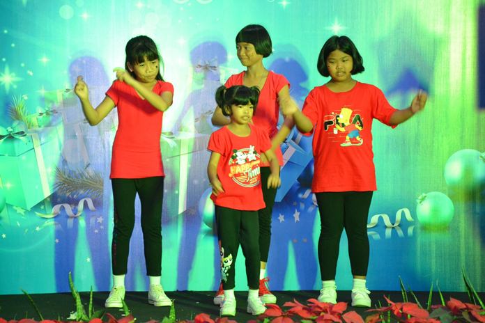 Local school children provided heartwarming entertainment for the many guests.