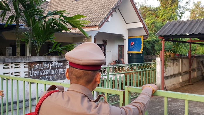 Wiwat Waree mistook an elderly woman’s Bang Saray home for his hotel and passed out on her porch.