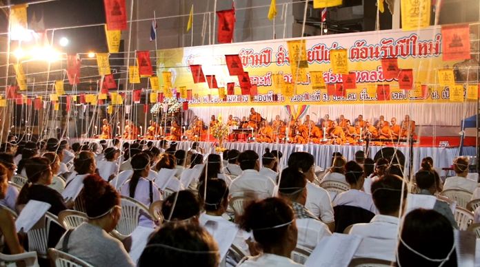 Up to 2,000 people are expected to spend New Year’s Eve meditating and learning Buddha’s lessons at Chaimongkol Temple.