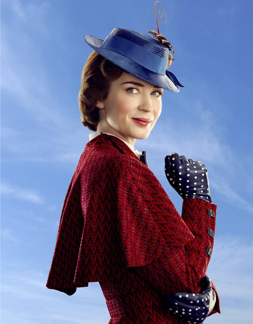 This image shows Emily Blunt as Mary Poppins in "Mary Poppins Returns." (Disney via AP)