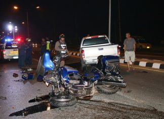 Sailor dies after crashing Harley into truck