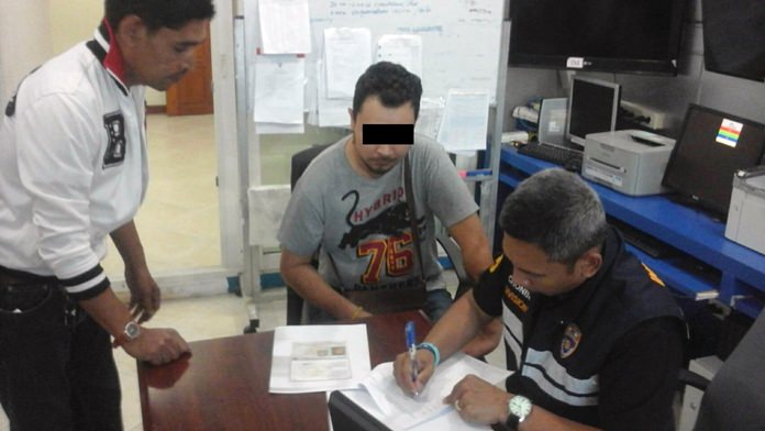 Guillaume Lucien Shetta Wagner became the first overstay arrest of the year when Immigration Police captured him in front of his South Pattaya home.