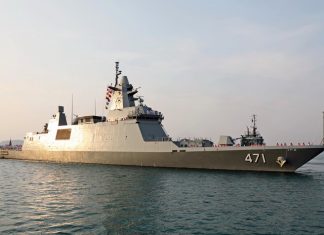 Navy welcomes HTMS Bhumibol Adulyadej