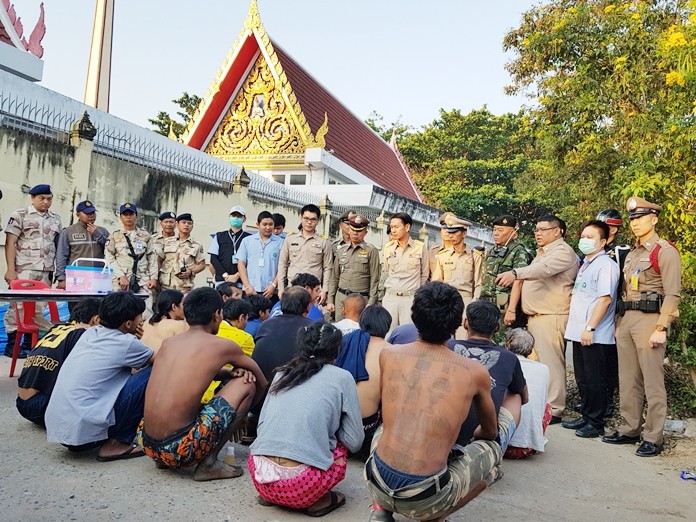 Police arrested a 13-year-old with 11 methamphetamine tablets, marijuana and kratom. Another 16 residents failed drug tests and also were detained.