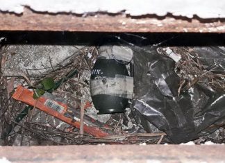 Hand grenade found in Najomtien sewer