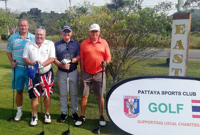 Valentine’s Day tournament winners: from the left, Martin Cooke, Phil Stringer, Nick Townrow & Craig Maldon.