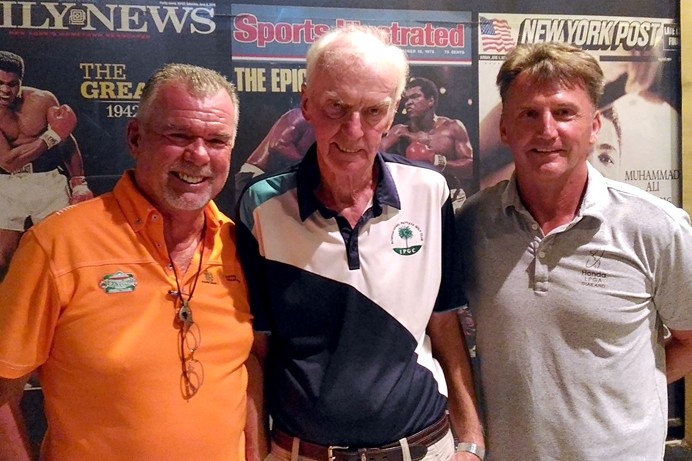 Denis Scougall (from left), Jerry McCarthy & John Hughes.