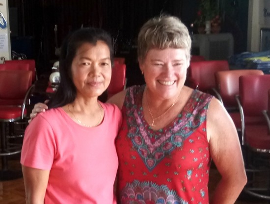 Nu & Julie back at the Billabong.