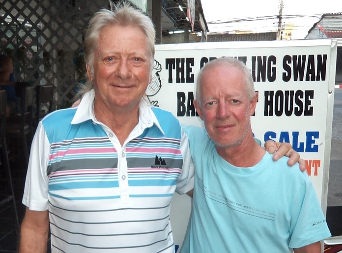 Keith Buchanan (left) with Shane Young.