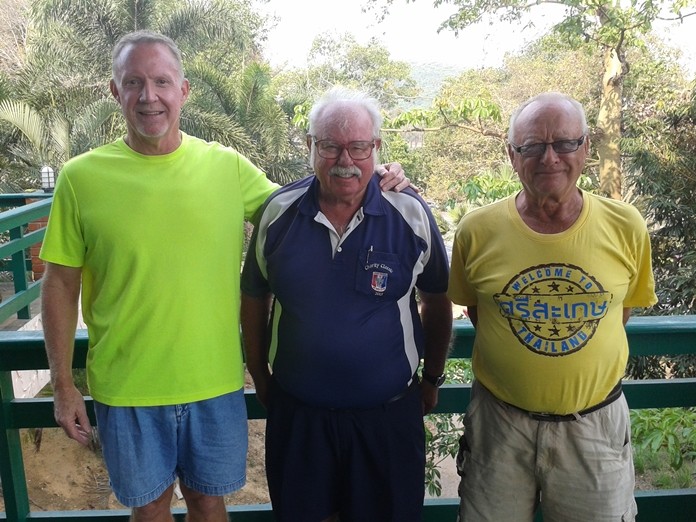 Ty Anderson (left) with Jan Lovgreen (right) and Dave ‘The Admiral’ Richardson.