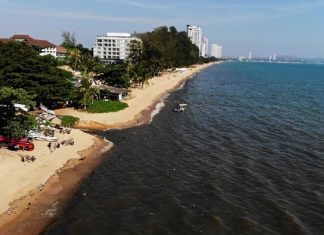 Sattahip probes beach sewage spill