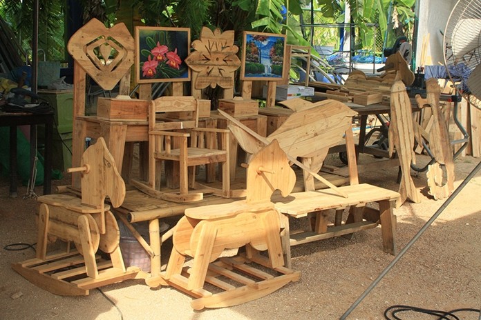 As interest grew and skilled people came to teach, the foundation now has a small furniture making workshop.