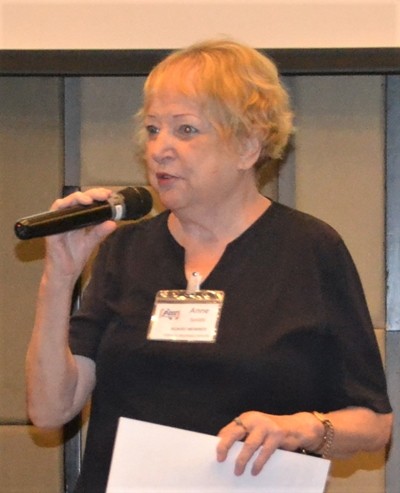 Member Anne Smith concludes the PCEC Sunday meeting with the “Open Forum,” calling on anyone that wanted to ask a question or comment on Expat living in Thailand.