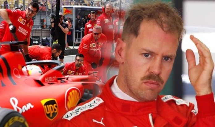 Ferrari’s Sebastien Vettel.
