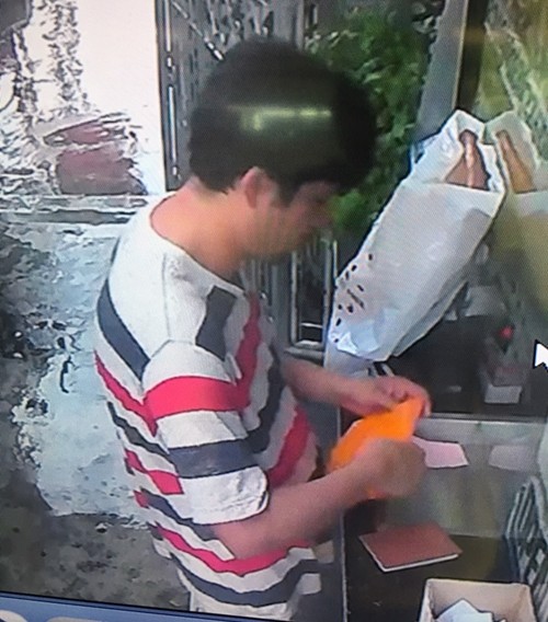 Ali Isamaili Hosseinabadi was caught on CCTV while allegedly passing 500 euros in counterfeit currency.
