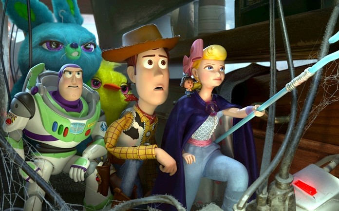 This image shows a scene from the movie "Toy Story 4." (Disney/Pixar via AP)