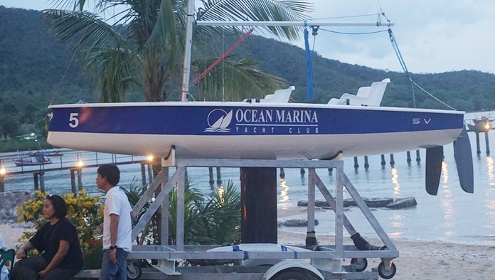 The disabled-sailing project teaches the physically impaired to pilot sailboats on their own using watercraft outfitted with accessible equipment, including the SV 14 model shown here that is used in various competitions.