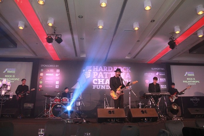 The Parkinson performs their hits for the charitable crowd.