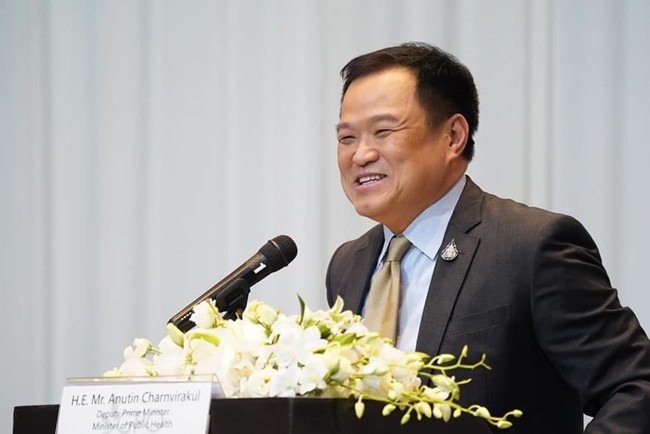 Minister of Public Health Anutin Charnvirakul.