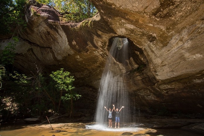 Saeng Chan Waterfall is located in Pha Taem National Park Ubon Ratchathani. (Photo/TAT)