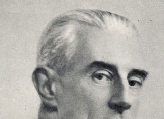 Composer Maurice Ravel.