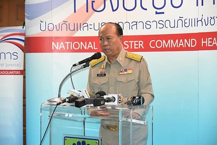 Interior Minister Gen Anuphong Phaochinda.