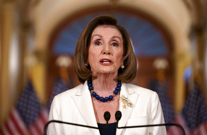 Speaker of the House Nancy Pelosi, D-Calif., makes a statement at the Capitol in Washington, Thursday, Dec. 5, 2019. Pelosi announced that the House is moving forward to draft articles of impeachment against President Donald Trump.  (AP Photo/J. Scott Applewhite)