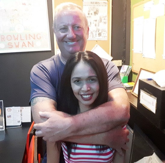 Monday’s winner with his partner, Glenn Smith &Yokie.