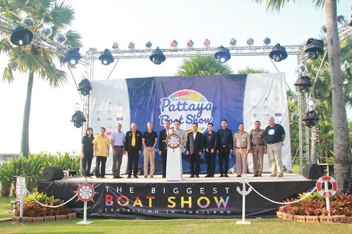 Mr. Napintorn Srisunpang, Deputy Minister for Tourism and Sports officiated at the launch of the Ocean Marina Pattaya Boat Show 2019.