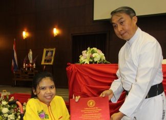 Father Peter presented the certificates.