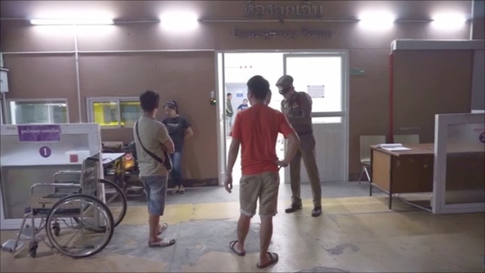 Police caught up with them later at Pattaya City Hospital.