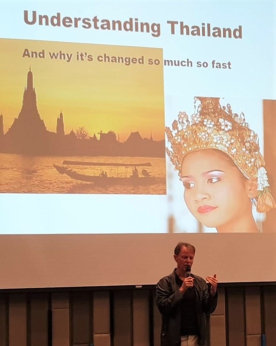 Dr. Ren Lexander, PhD, gives a very interesting talk about the need to understand the differences between Western beliefs and Thai beliefs as well as explaining why Thailand has changed so much in such a short period of time.