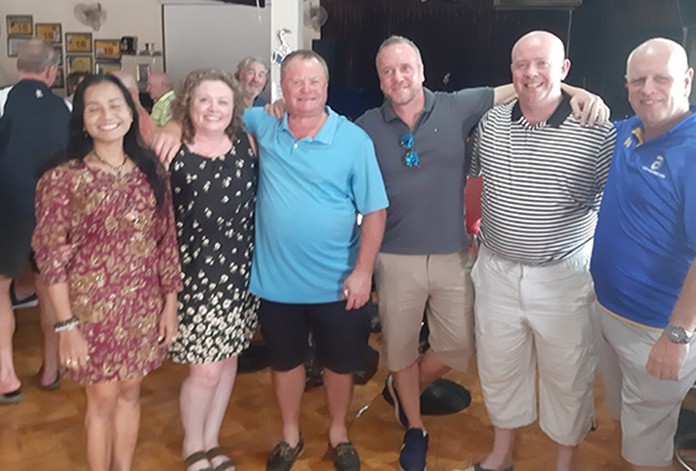 Kak, Sinead, Paul, Andrew, Paulie and Paul.