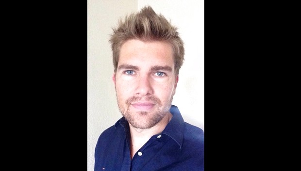 This undated handout photo provided by Darryn Frost shows a picture of Frost in Britain. (Darryn Frost via AP)