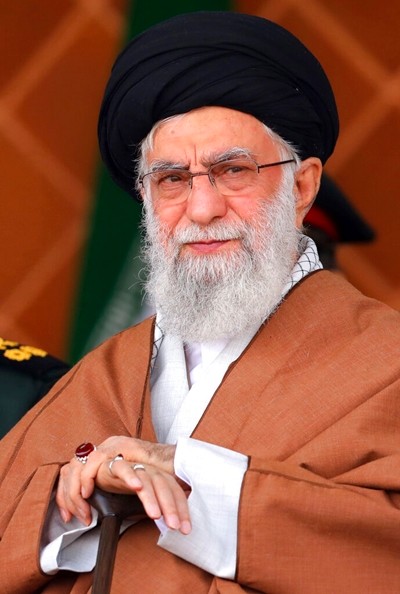 Supreme Leader Ayatollah Ali Khameneireviews armed forces during a graduation ceremony at Iran's Air Defense Academy, in Tehran, IranOct. 30, 2019. (Office of the Iranian Supreme Leader via AP, File)