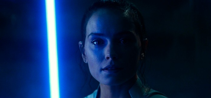 Daisy Ridley as Rey in a scene from “Star Wars: The Rise of Skywalker.” (Jonathan Olley/Disney-Lucasfilm Ltd. via AP)