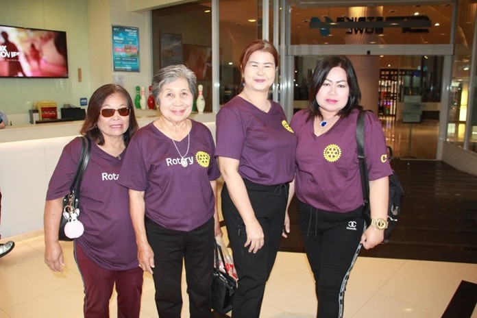 Bowling for charity is fun for the whole family.