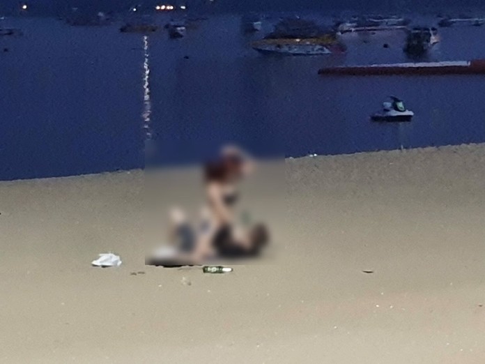 Roman Grigorenko and Daria Vinogradova were fined 5,000 baht each after being caught on video having sex on Pattaya Beach.