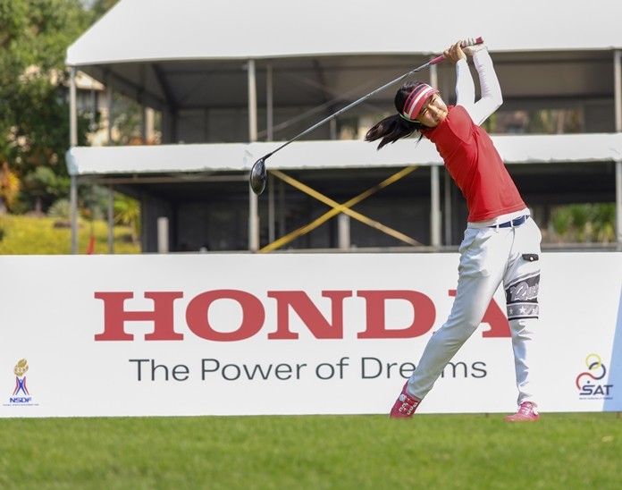 Rina Tatematsu won the Honda LPGA Thailand National Qualifier after a playoff with Chanette Wannasaen.