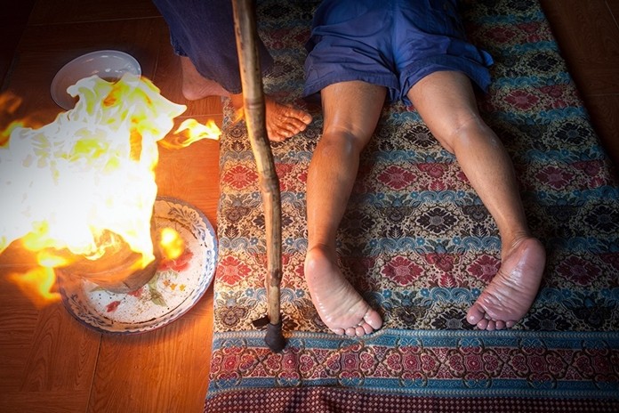 Yam Khang massage, Ban Rai Kong Khing in Chiang Mai.