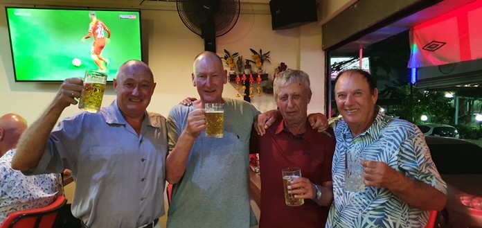 Winning team from left to right, Robby Watts, Craig Dow, Geoff Parker, & Jimmy Carr.