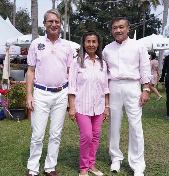 Dr. Harald Link, president of B.Grimm and the Thailand Equestrian Federation, Nuntinee Tanner, vice president of the Thailand Equestrian Federation, and Chalaluck Bunnag.