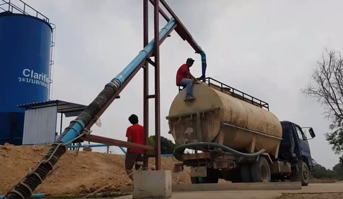 The subdistrict has made deals to truck their raw water to residents.