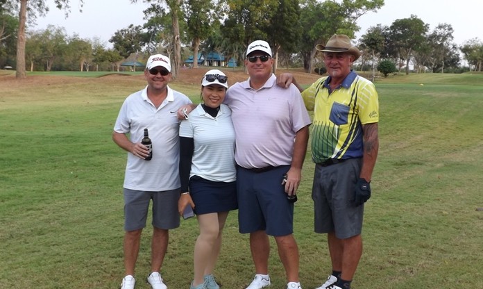 Friday’s winners Peter, Nok, Todd and Sandy,