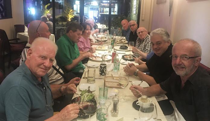 The February Club Dinner, usually held the last Wednesday of the month at a fine restaurant in Pattaya, is enjoyed by PCEC members at the Wine Cellar Restaurant in Jomtien.
