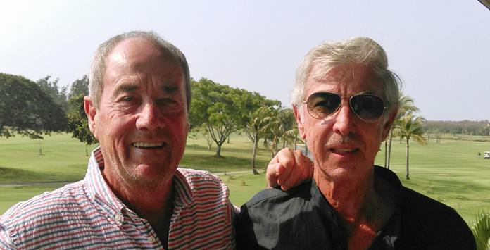 Alan Sullivan on the left with Tiziano Dal Pastro.