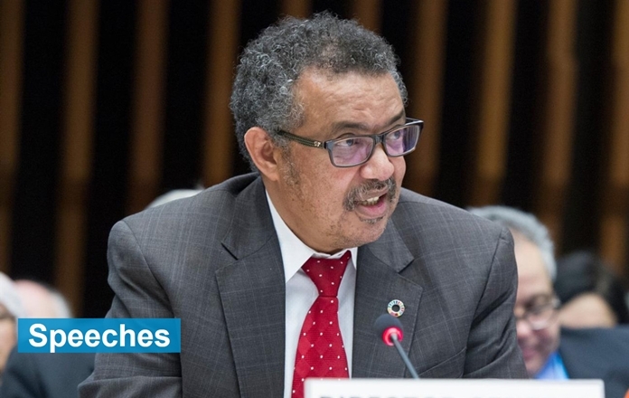 Director-General of the World Health Organization, Dr Tedros Adhanom Ghebreyesus.
